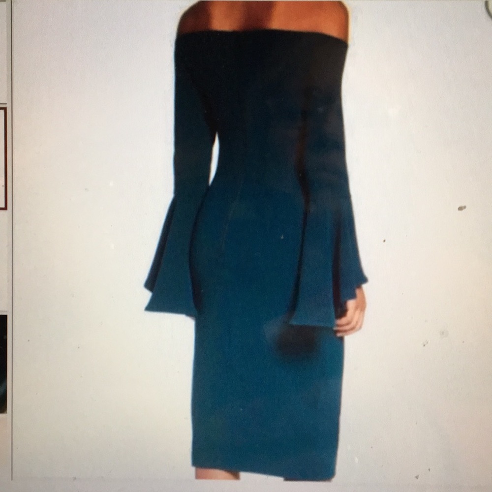 NWT Bardot Solange Off the Shoulder MIDI Dress -6